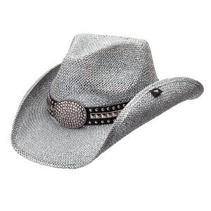 1524 Women's Gila Drifter – Rhinestone Cowgirl Hat (metallic Silver)